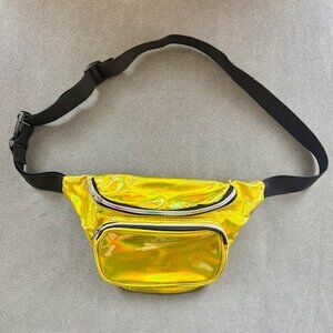 Shiny Gold Holographic Fanny Pack